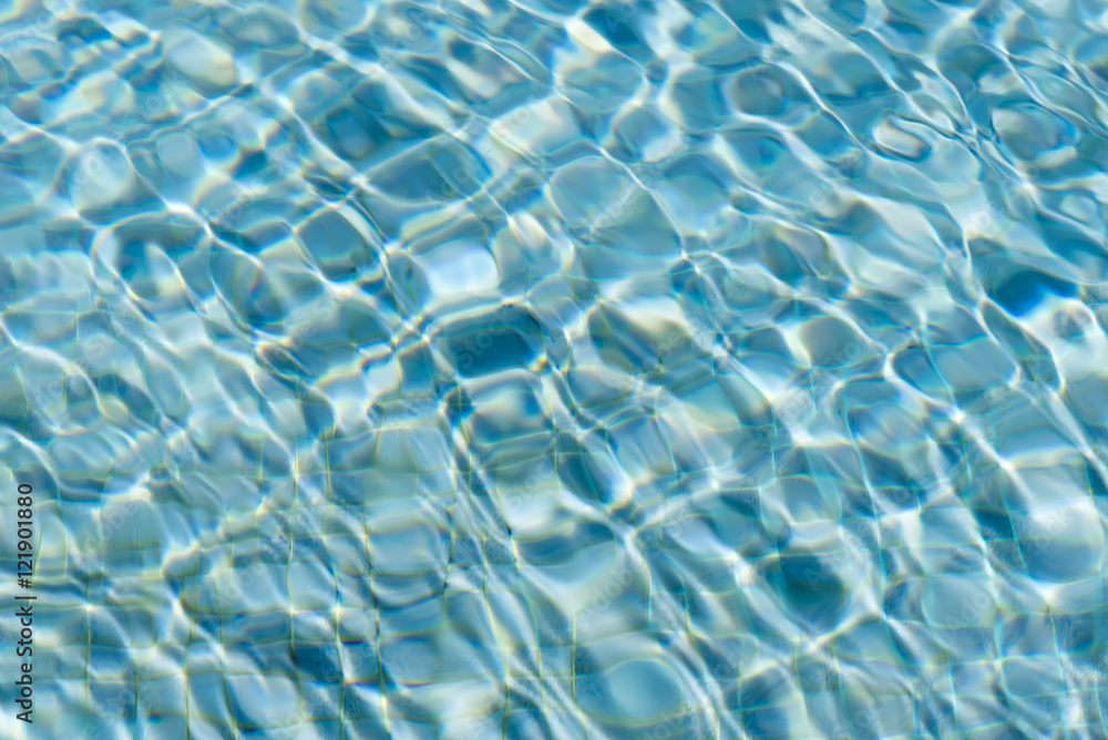 Blurred abstract background of swimming pool.
