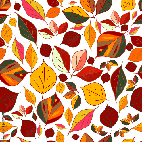 Abstract autumn leaves