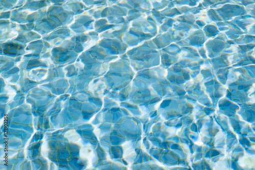 Blurred abstract background of swimming pool.