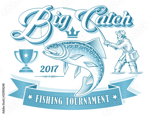 Fishing Tournament Vector Logo