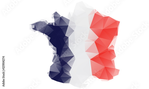Carte de france polygone