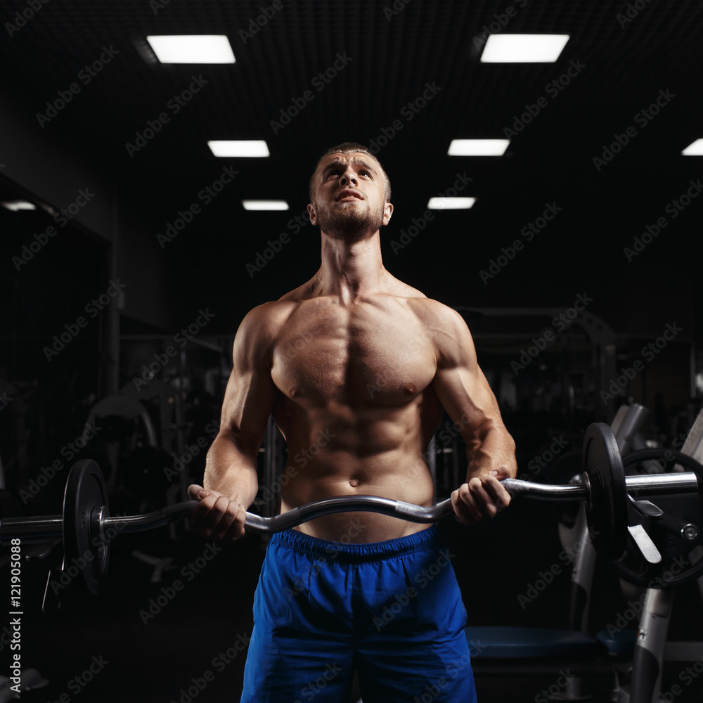 Bodybuilder in the gym Bodybuilder in the gym