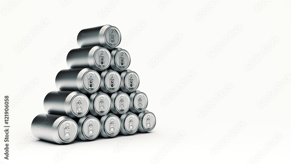 aluminium can isolated. 3d rendering aluminium can isolated. 3d rendering