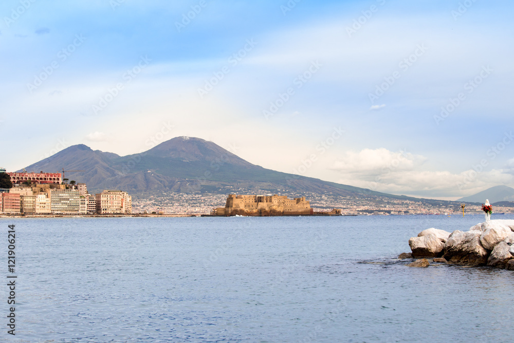 Naples Panorama with Vesuvius and Castel dell'ovo