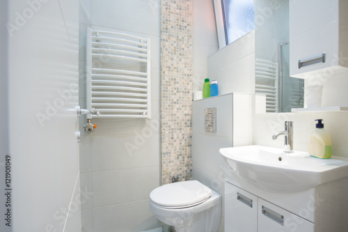 Interior of a modern bathroom