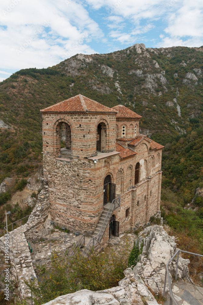 Asen's Fortress in the  Rhodope Mountains, Bulgaria