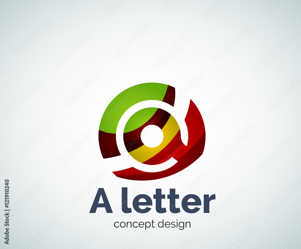 Vector A letter concept logo template Vector A letter concept logo template
