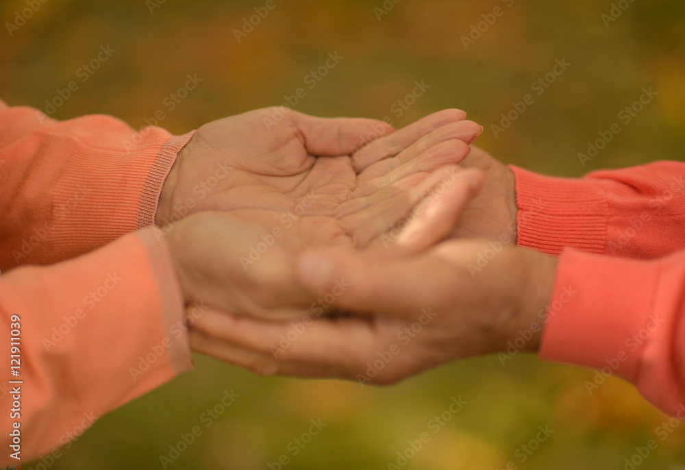 Couple of hands together Couple of hands together