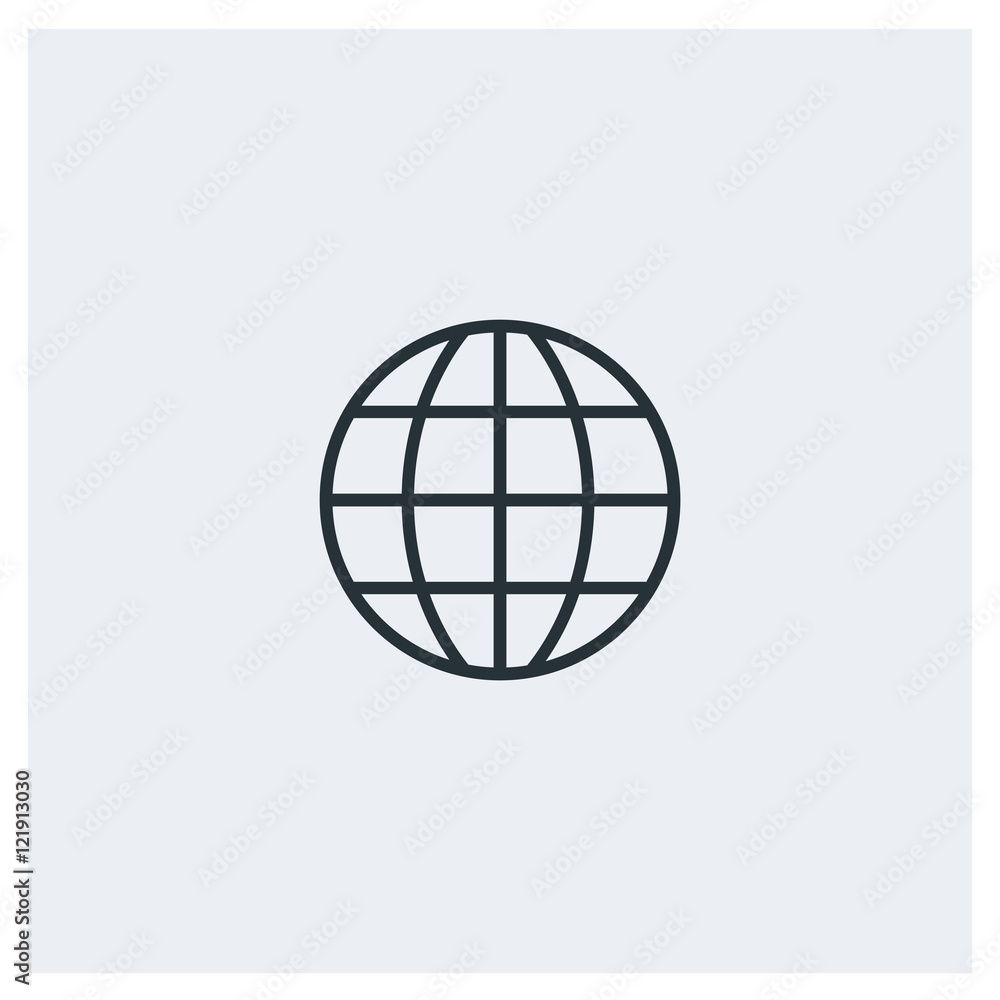 Globe flat icon, image jpg, vector eps, flat web, material icon, icon with grey background Globe flat icon, image jpg, vector eps, flat web, material icon, icon with grey background