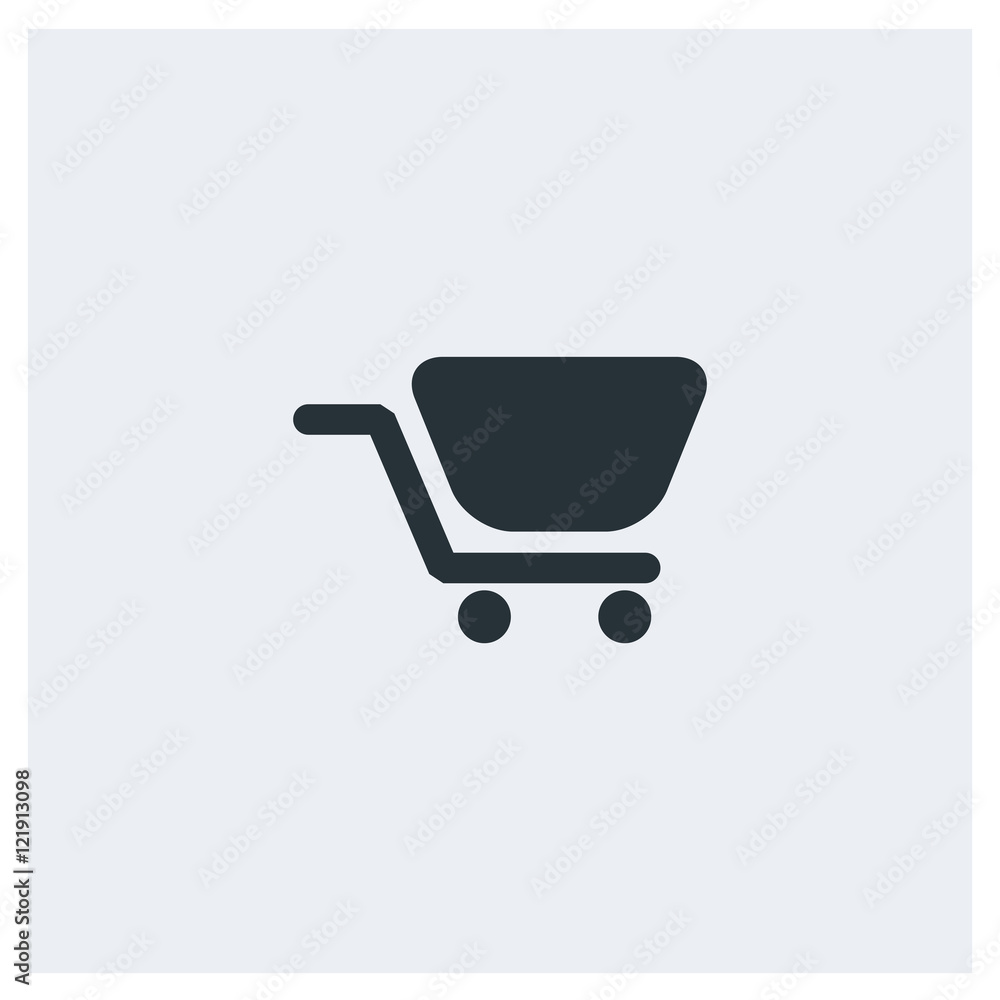 Shopping cart flat icon, image jpg, vector eps, flat web, material icon, icon with grey background Shopping cart flat icon, image jpg, vector eps, flat web, material icon, icon with grey background
