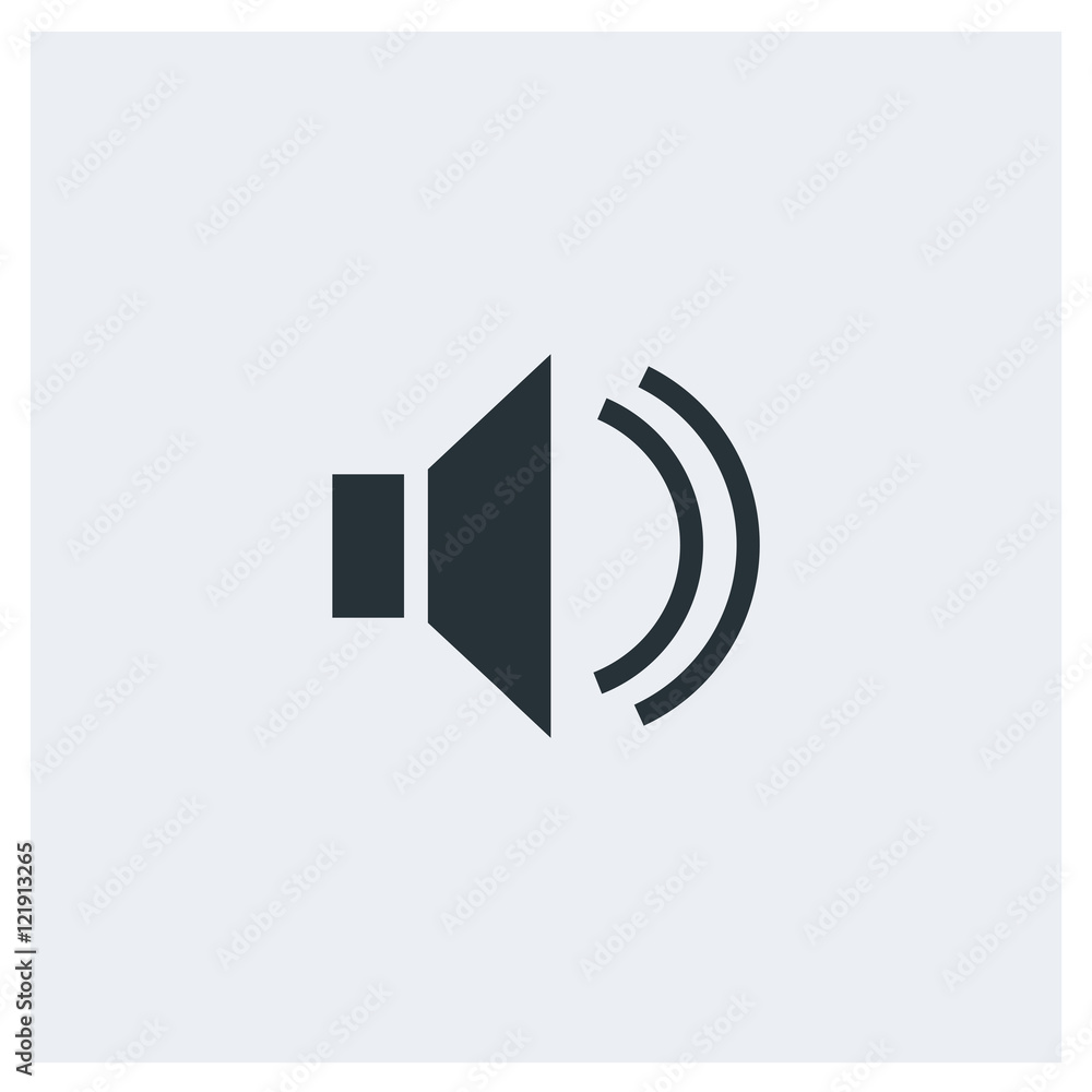 Sound flat icon, image jpg, vector eps, flat web, material icon, icon with grey background Sound flat icon, image jpg, vector eps, flat web, material icon, icon with grey background