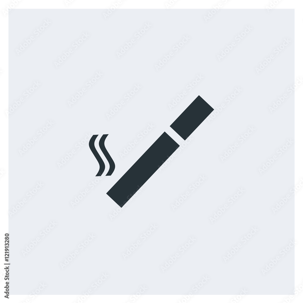 Cigarette flat icon, image jpg, vector eps, flat web, material icon, icon with grey background Cigarette flat icon, image jpg, vector eps, flat web, material icon, icon with grey background