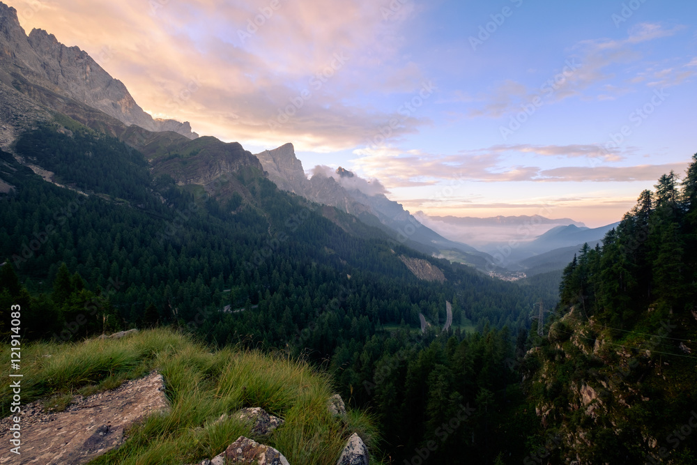 Sunrise over dolomites Sunrise over dolomites