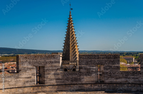 Eglise Sainte Marthe à Tarascon, vue du château. photo