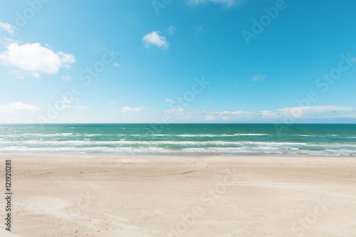 Sea landscape without people, light blue sky © alexandre zveiger