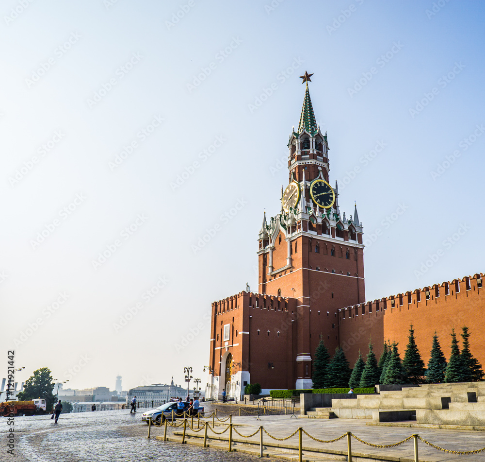 Obraz Widok na Kreml moskiewski, plac czerwony