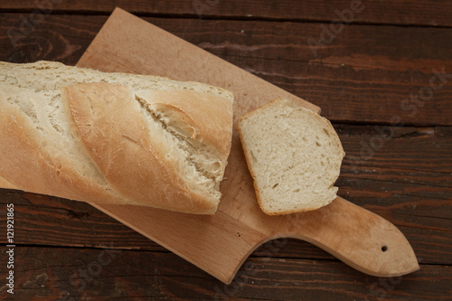 Fresh homemade white bread