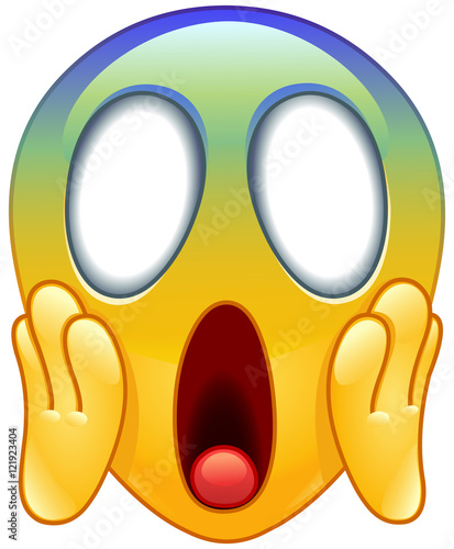 Face screaming in fear emoticon