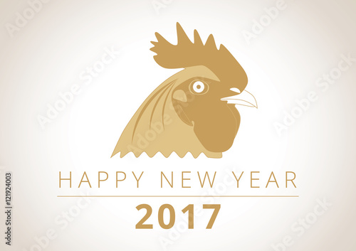 Chinese New Year 2017 Rooster horoscope symbol 
