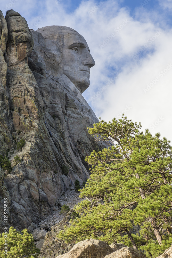 George Washington On Mount Rushmore