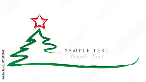 Happy new year. Christmas Tree.