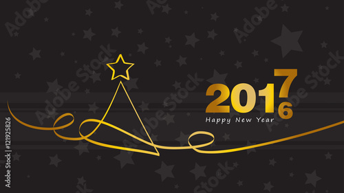 Happy new year. Christmas Tree.