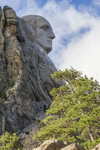 George Washington On Mount Rushmore © johnsroad7