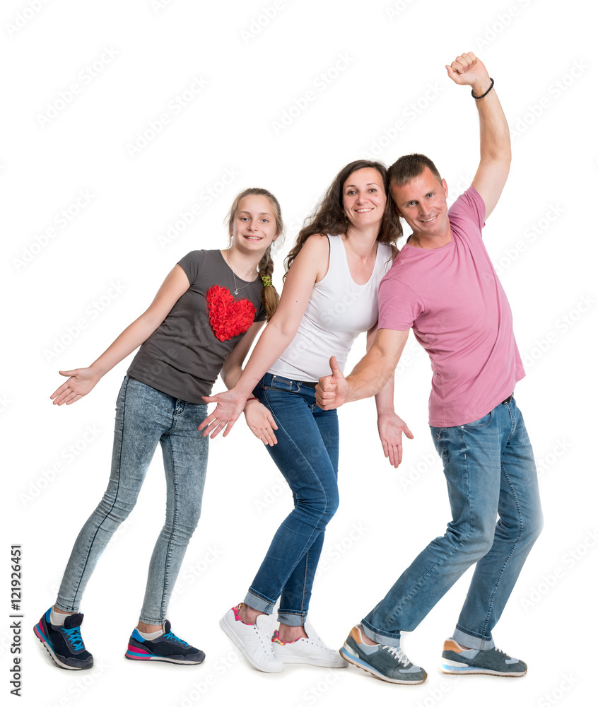 Happy smiling family Happy smiling family