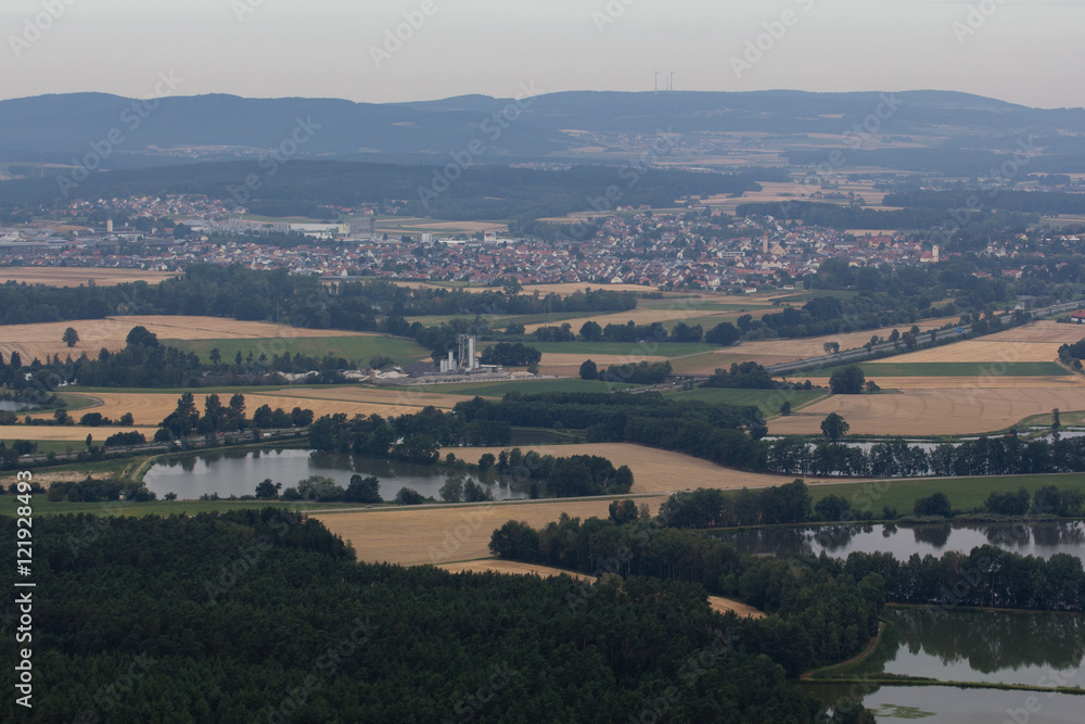 Fototapeta premium aerial view in bavaria