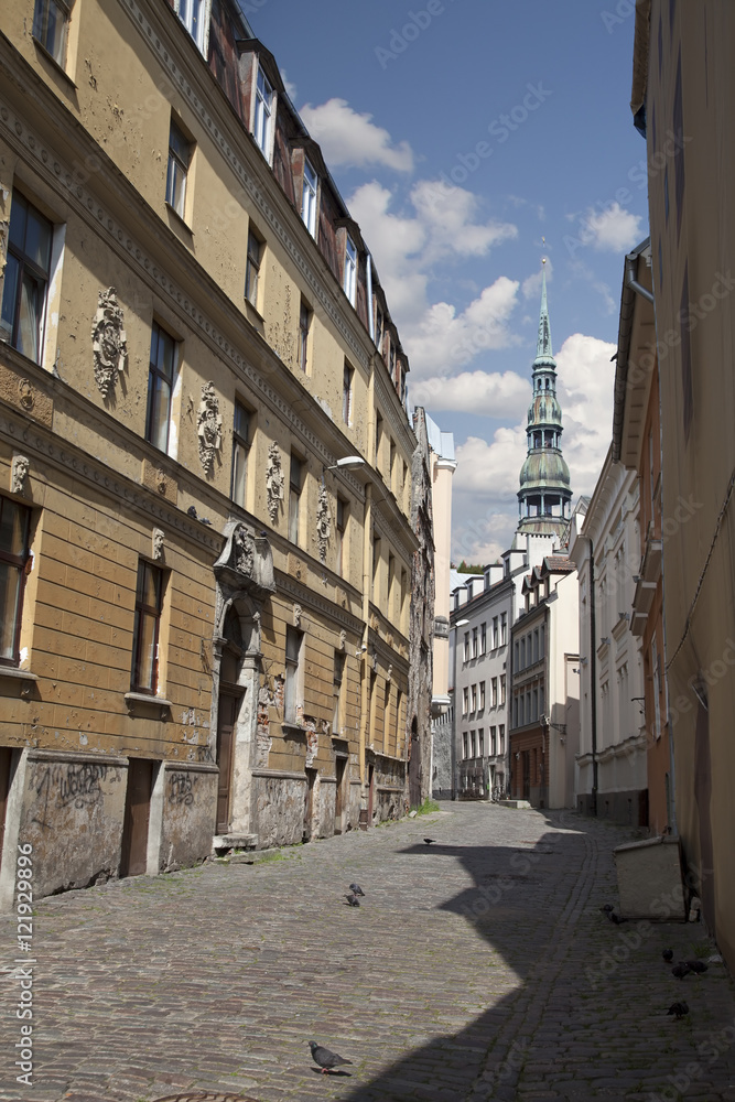 Old Riga streets, Latvia