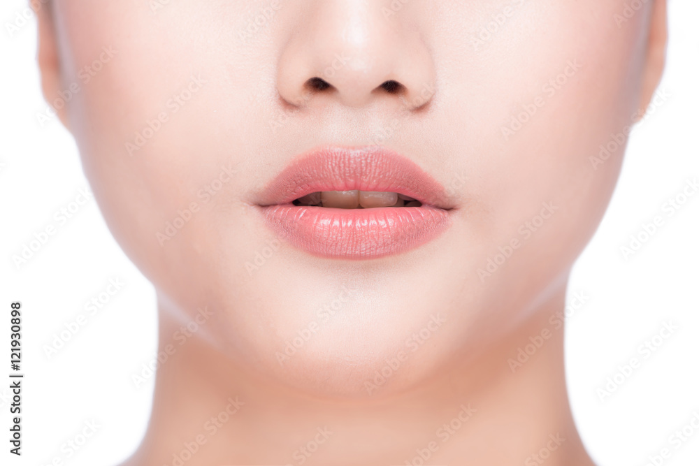 Beautiful Perfect Lips. Sexy Mouth close up. Beauty young asian Beautiful Perfect Lips. Sexy Mouth close up. Beauty young asian