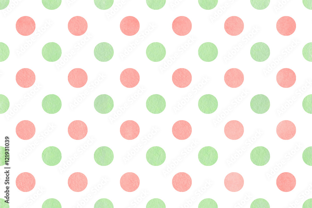 Watercolor polka dot background. Watercolor polka dot background.
