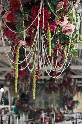 Chandelier with original floral design