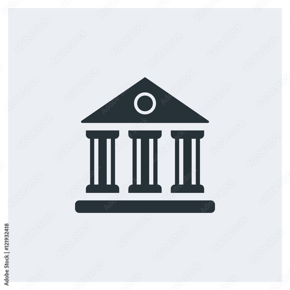 Government icon, building icon, image jpg, vector eps, flat web, material icon, icon with grey background Government icon, building icon, image jpg, vector eps, flat web, material icon, icon with grey background