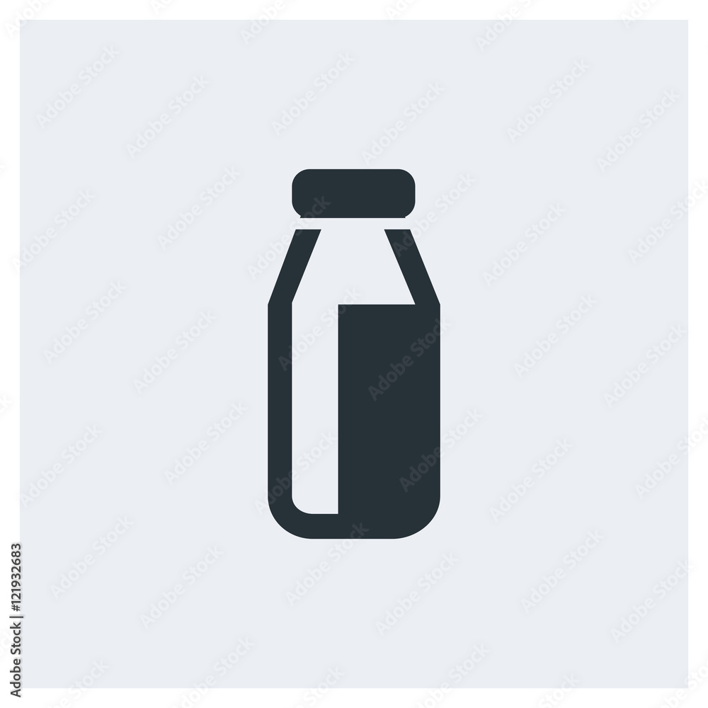 Milk icon, bottle icon, image jpg, vector eps, flat web, material icon, icon with grey background Milk icon, bottle icon, image jpg, vector eps, flat web, material icon, icon with grey background