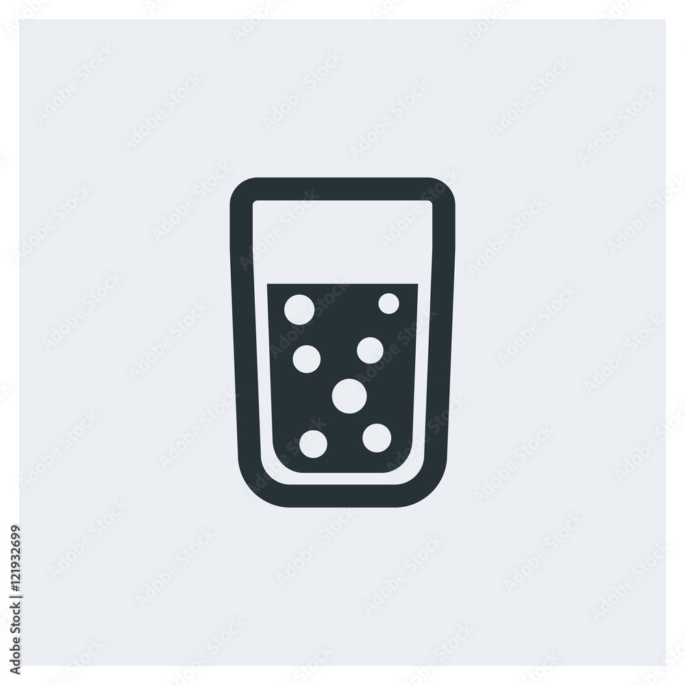 Sparkling water icon, soda icon, image jpg, vector eps, flat web, material icon, icon with grey background Sparkling water icon, soda icon, image jpg, vector eps, flat web, material icon, icon with grey background