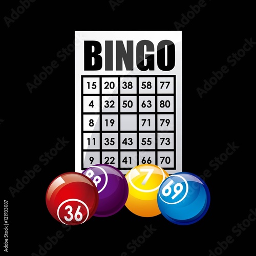 bingo casino game icon vector illustration design