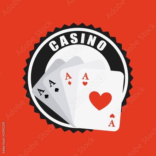 poker cards game casino vector illustration design