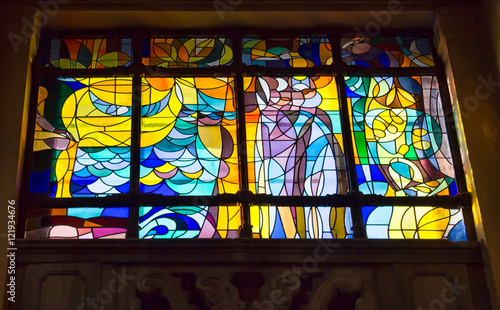 Stained glass window