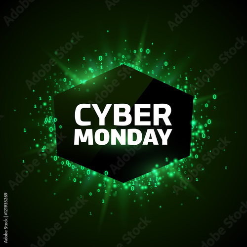 Cyber Monday promotion banner template
