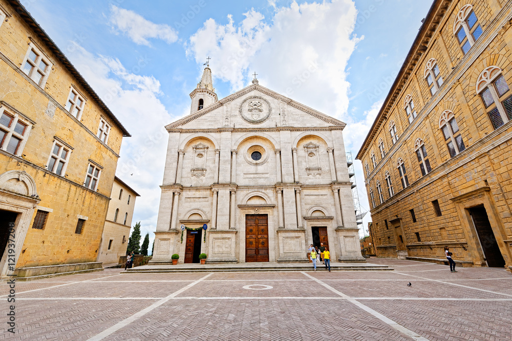 Fototapeta premium Cathedral of Pienza, Tuscany