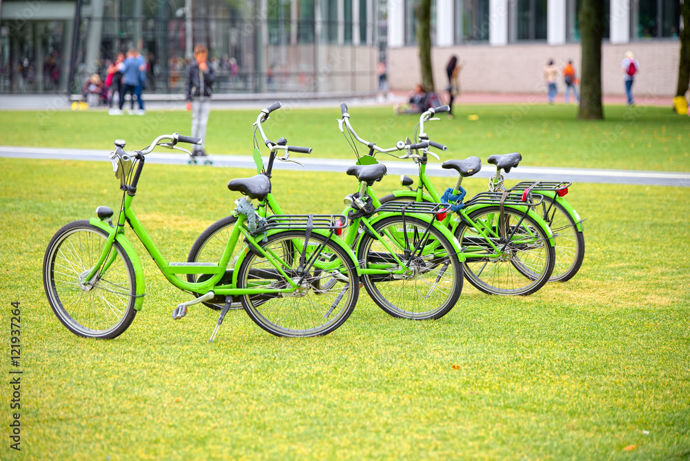 Bikes at Museumplein, Amsterdam