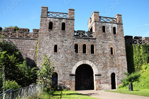 Canvas Print North Gate of Cardiff Castle, Cardiff, Wales, UK