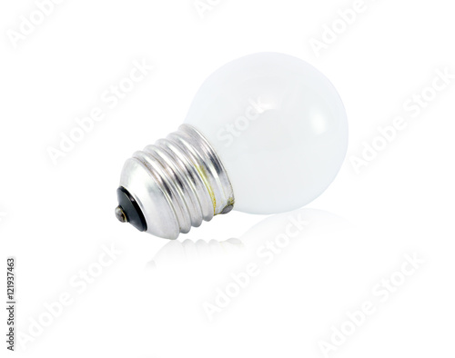 Incandescent lamp isolated on white background