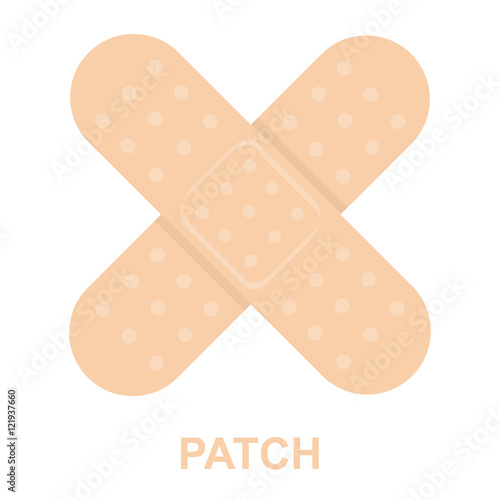 Adhesive plaster icon cartoon. Single medicine icon from the big medical, healthcare set.