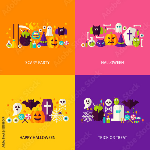 Halloween Party Concepts Set