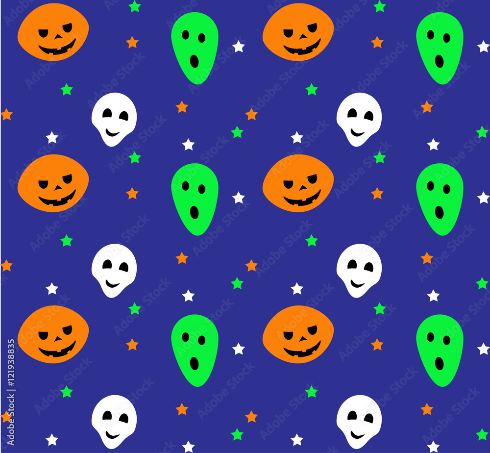 Seamless Halloween pattern. Vector illustration. Seamless Halloween pattern. Vector illustration.