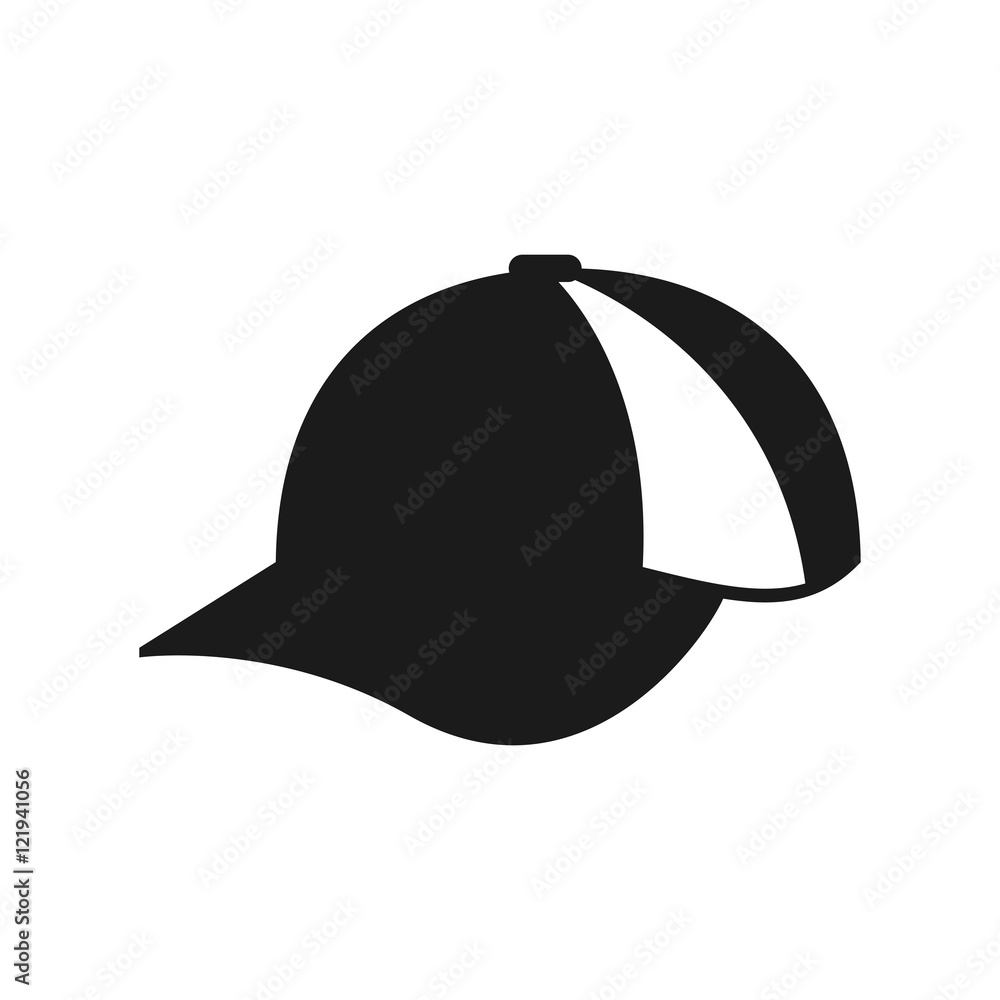 Cap icon. hat accessory sport and hobby theme. Isolated design. Vector illustration Cap icon. hat accessory sport and hobby theme. Isolated design. Vector illustration