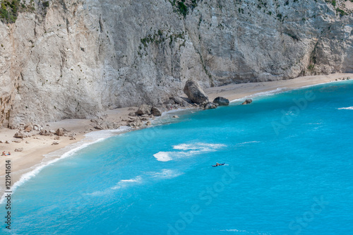 Blue Waters of Porto Katsiki Beach  Lefkada  Ionian Islands  Greece