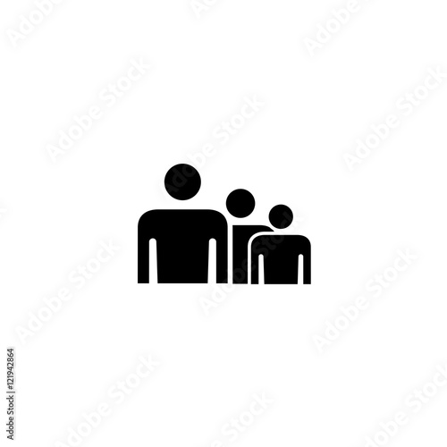 People Icons - Isolated On White Background. Vector Illustration, Graphic Design. For Web, Websites, Print Material, Promotion Template
